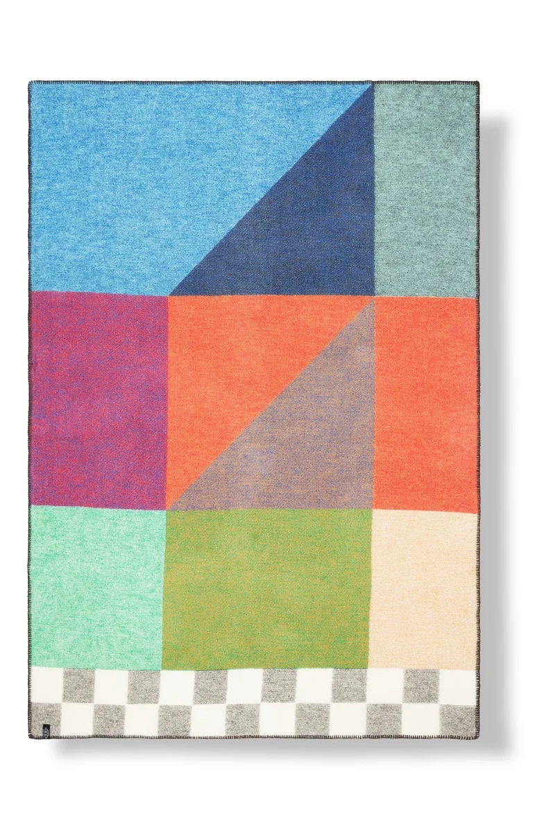 Wool Blanket “Townscape 1” by Yanyi Ha