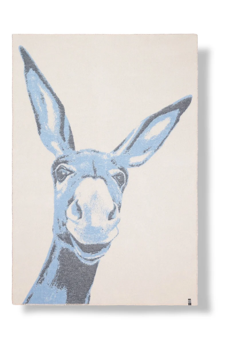 Transhelvetica Wool Blanket “Donkey” by Lorena Paterlini