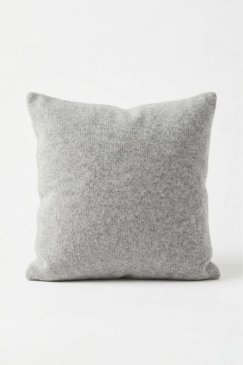 Eco Cashmere Cushion in Grey