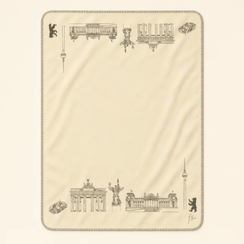 Berlin Kuscheldecke - Kolter 150 × 200 cm | Made in Germany