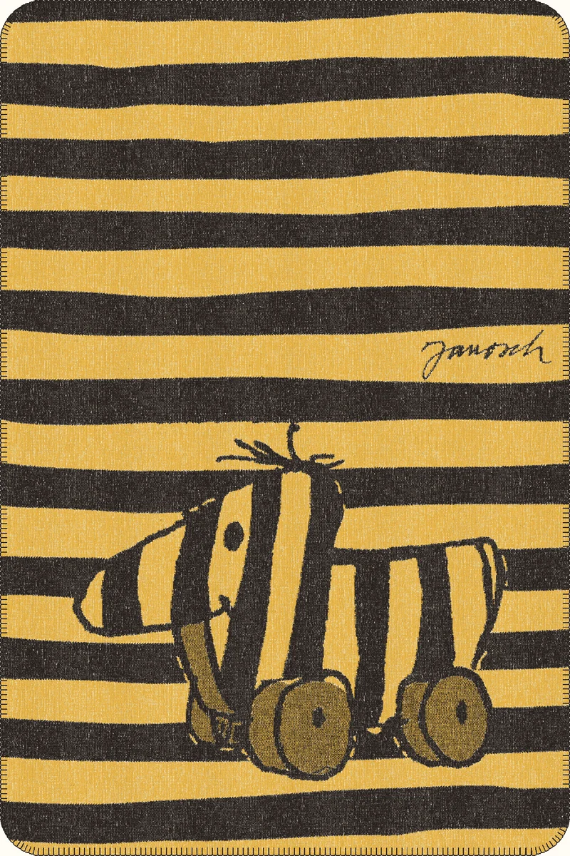 Janosch Tigerente Kuscheldecke – Jacquard-Wendedecke, 150 × 200 cm | Kolter