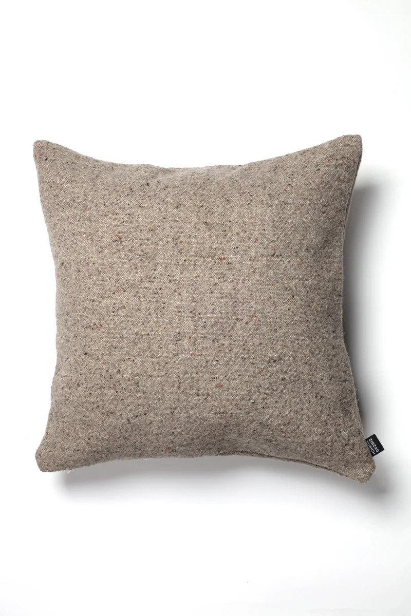 Linen Wool Cushion "Moritz" - Grey