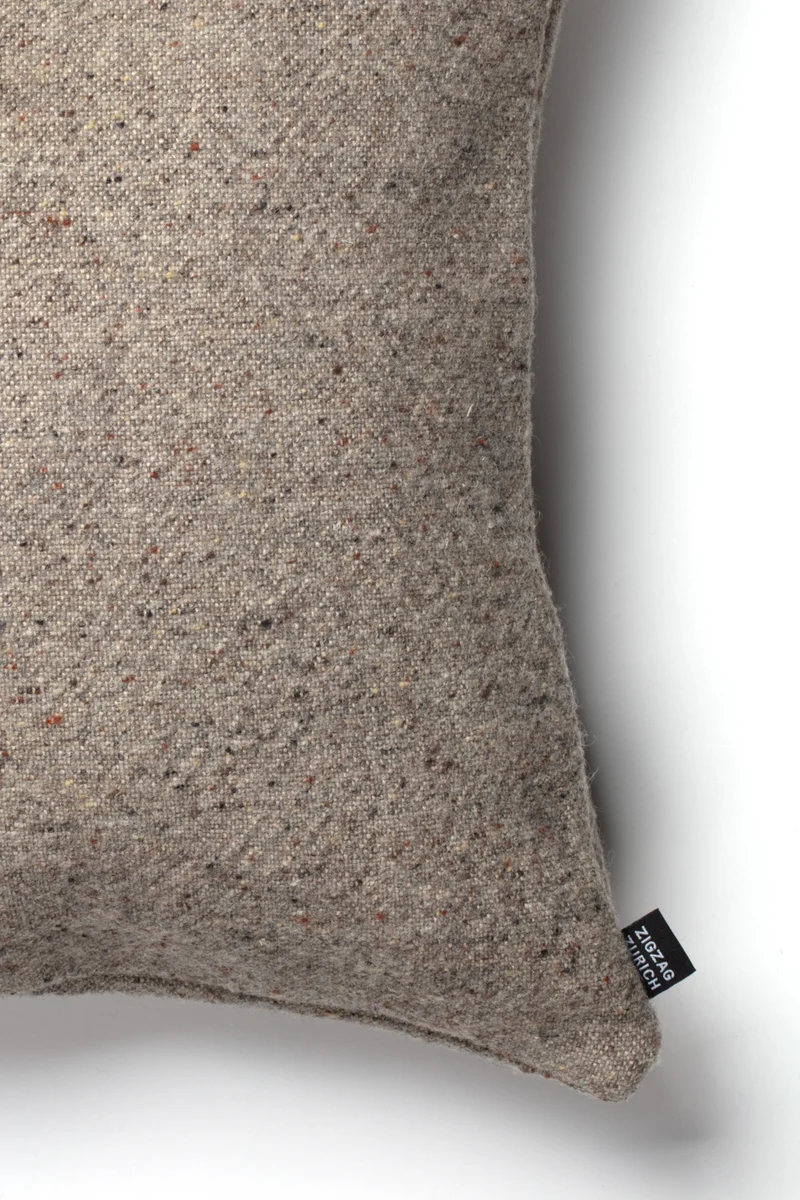 Linen Wool Cushion "Moritz" - Grey