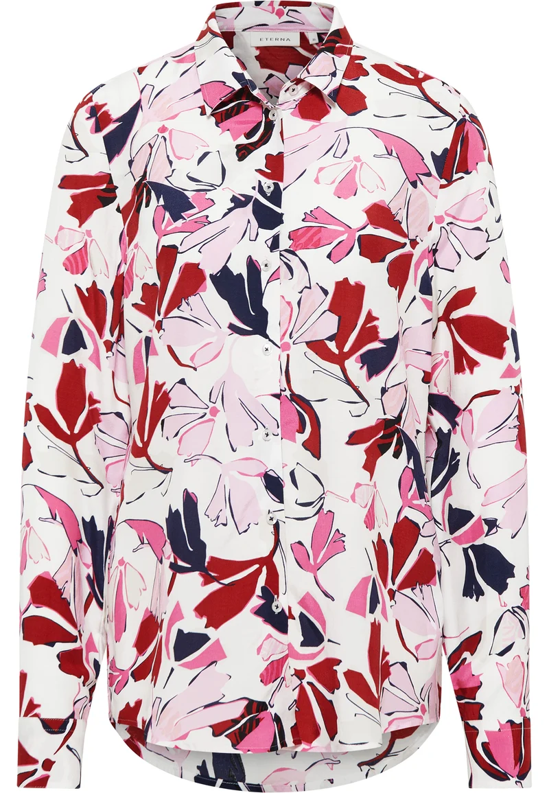 Bluse Leinwandgewebe Langarm