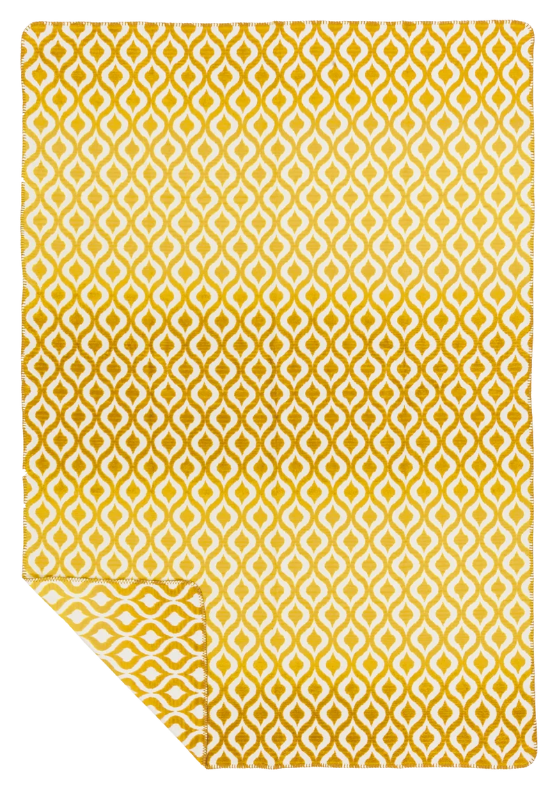 Orient Kuscheldecke – Baumwolldecke aus recycelten Fasern 150 × 200 cm in 3 Farben | Richter