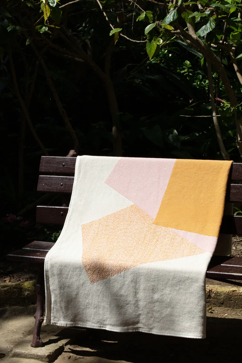 Cotton Blanket “Color Combination 04” by Luzia Hein