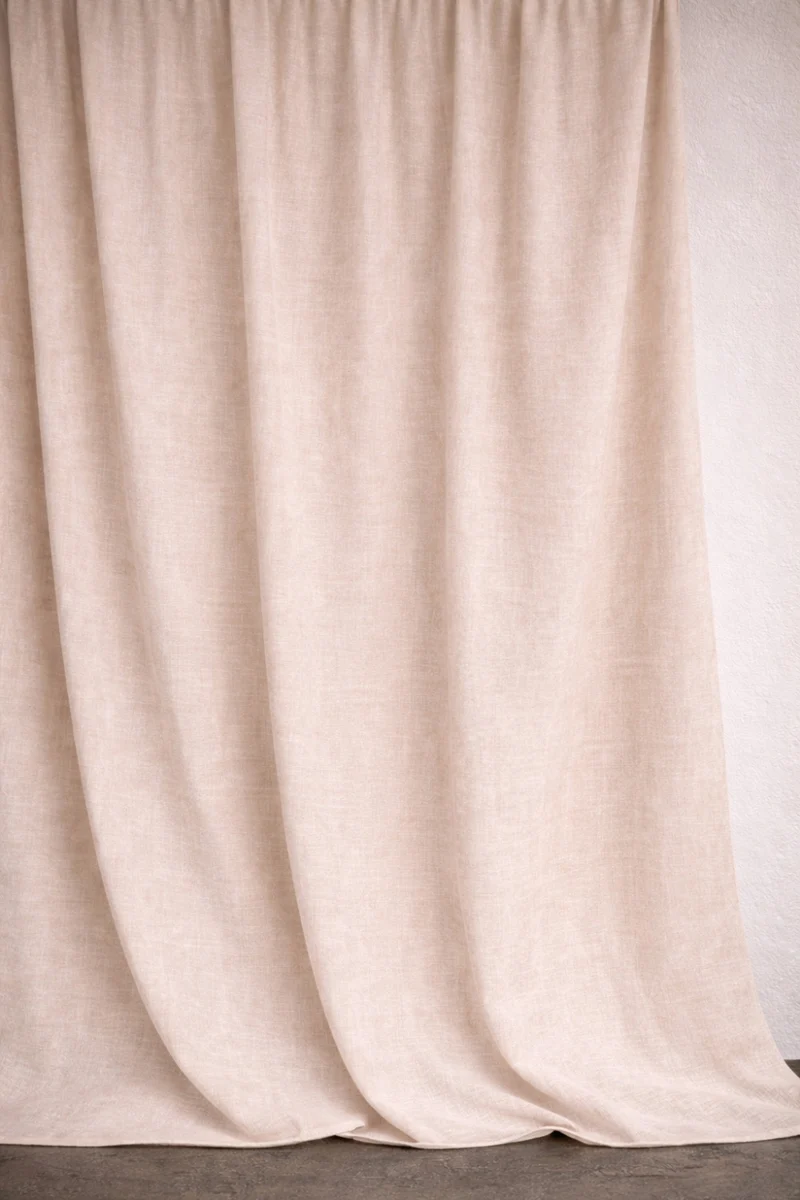 Wool & Linen Curtains "Lana Lino" in Linen Color