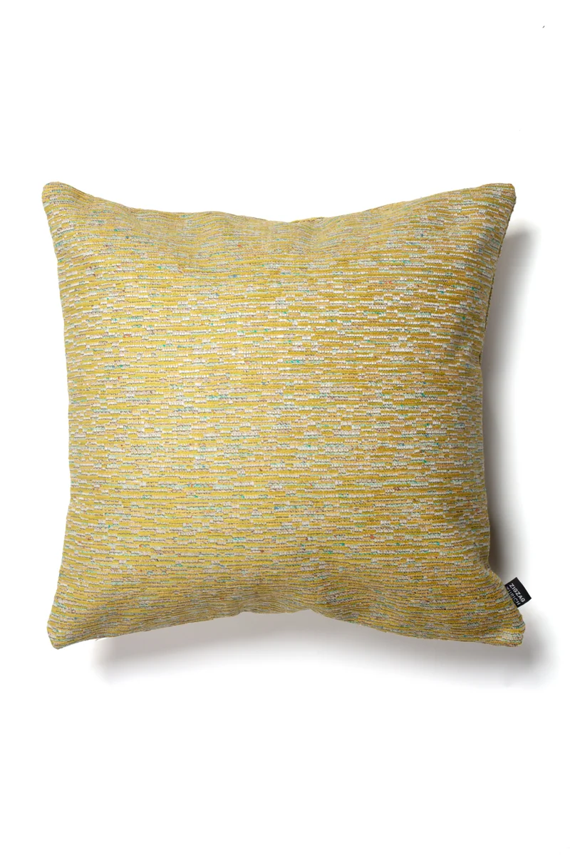 Chenille Cushion "Fossil" - Chamomile