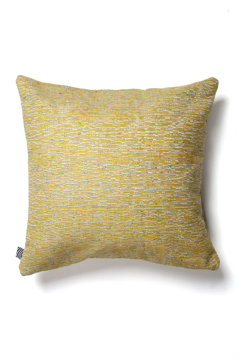 Chenille Cushion "Fossil" - Chamomile
