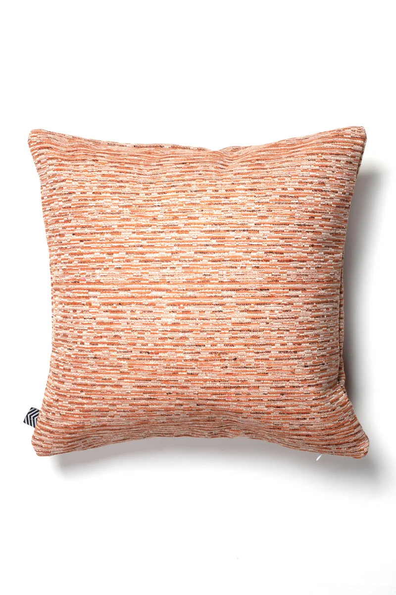 Chenille Cushion "Fossil" - Burnt Orange