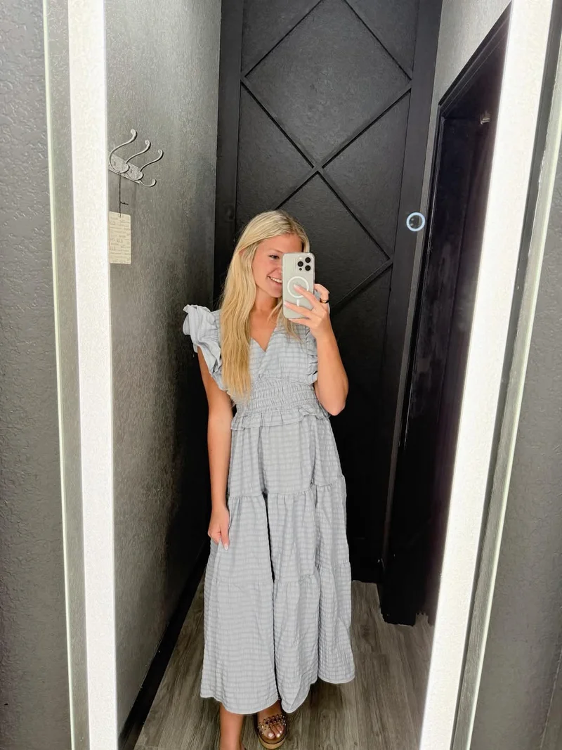 St. Augustine Dress (Blue Gray)