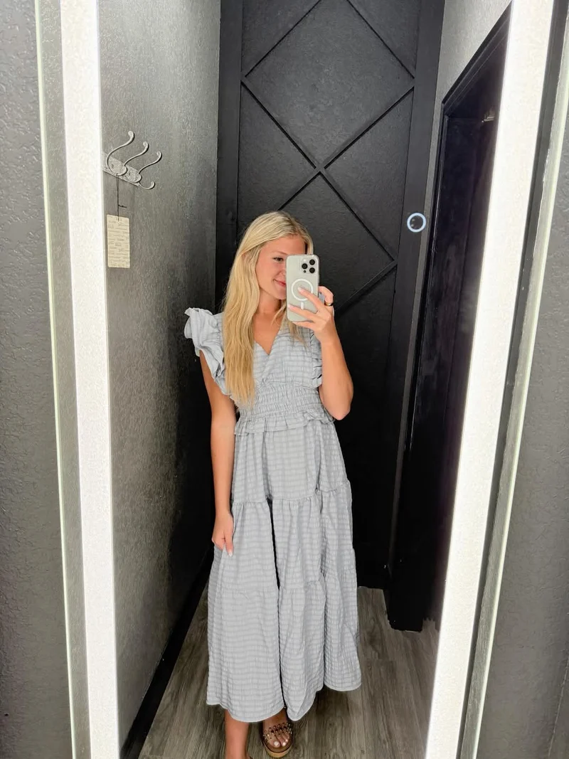 St. Augustine Dress (Blue Gray)