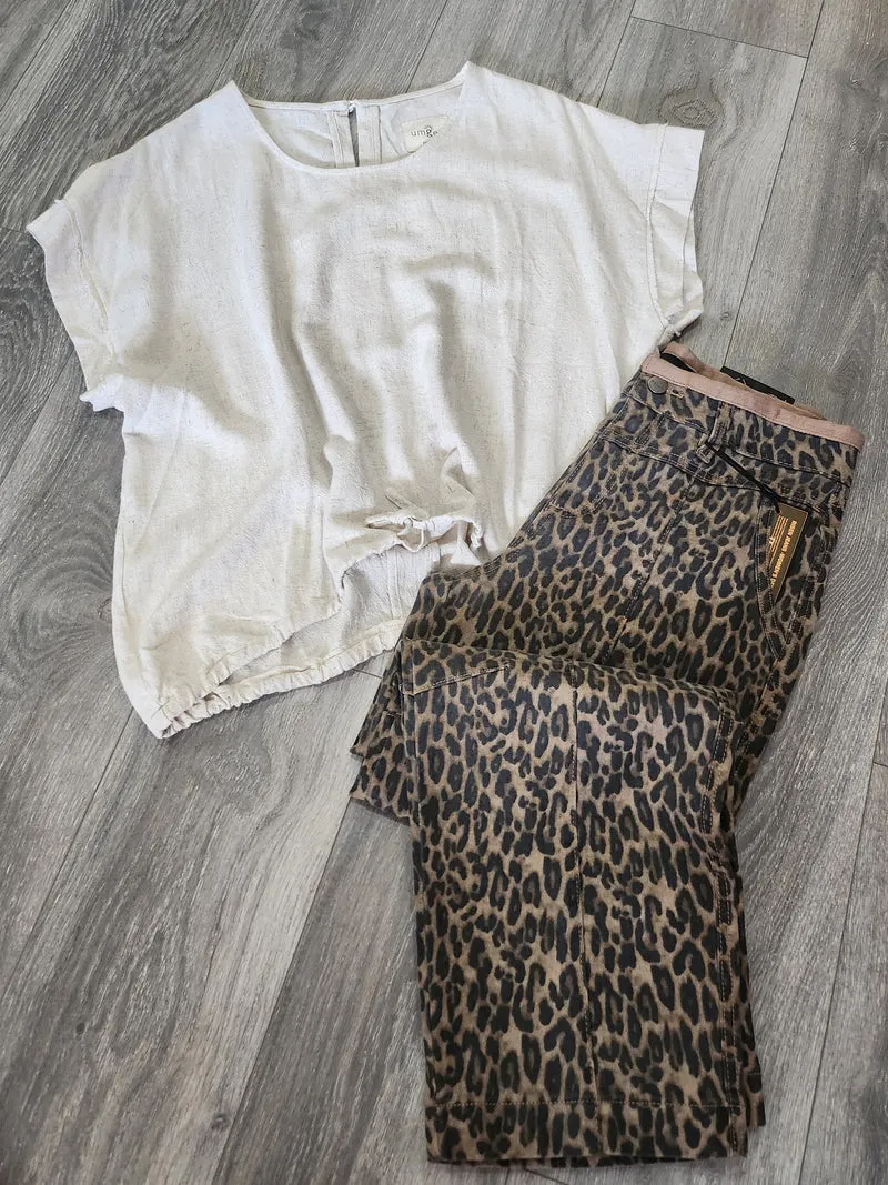 Henderson Barrel Jeans (Camel/Leopard)