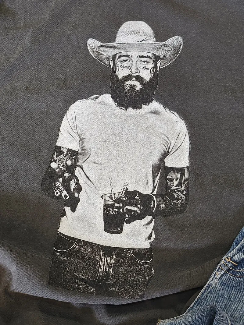 Post Malone Graphic T-Shirt (Pepper)