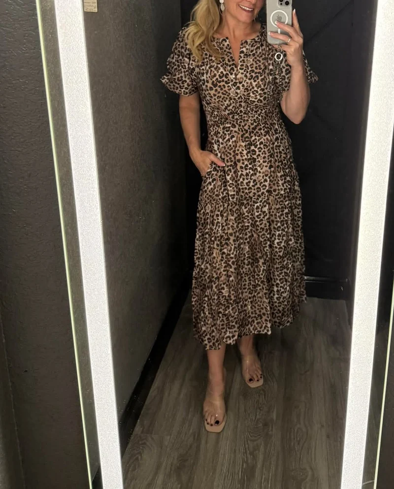 Carson City Dress (Leopard)