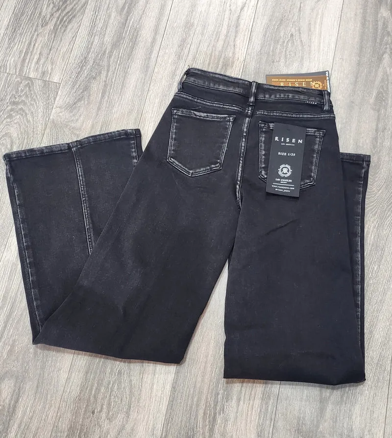 Taylor Wide Leg Jeans (Black)