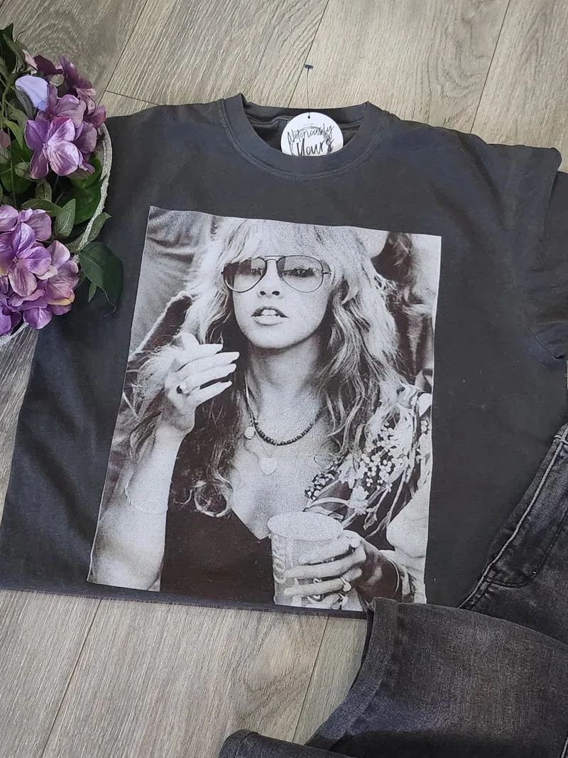 Stevie Nicks Graphic T-Shirt (Charcoal)