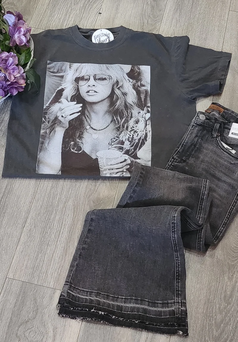 Stevie Nicks Graphic T-Shirt (Charcoal)