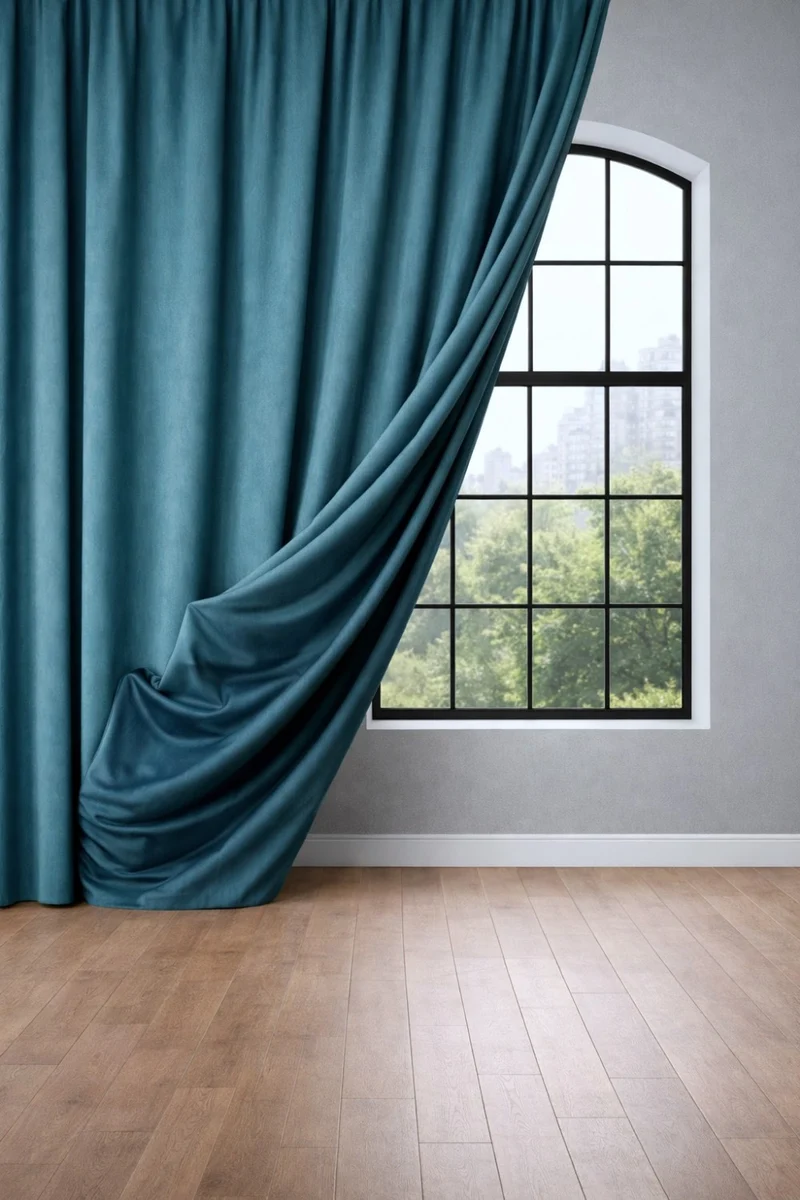 Blackout Curtains “Nightfall” in Petrol Color