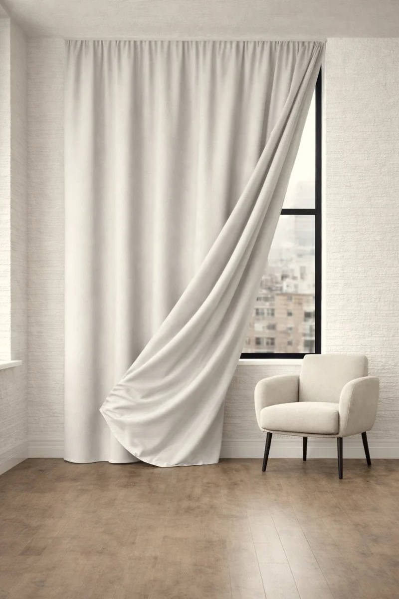Blackout Curtains “Nightfall” in Warm Grey Color