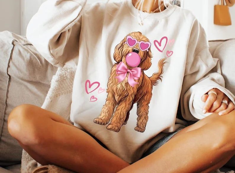 Golden DOODLE VALENTINE