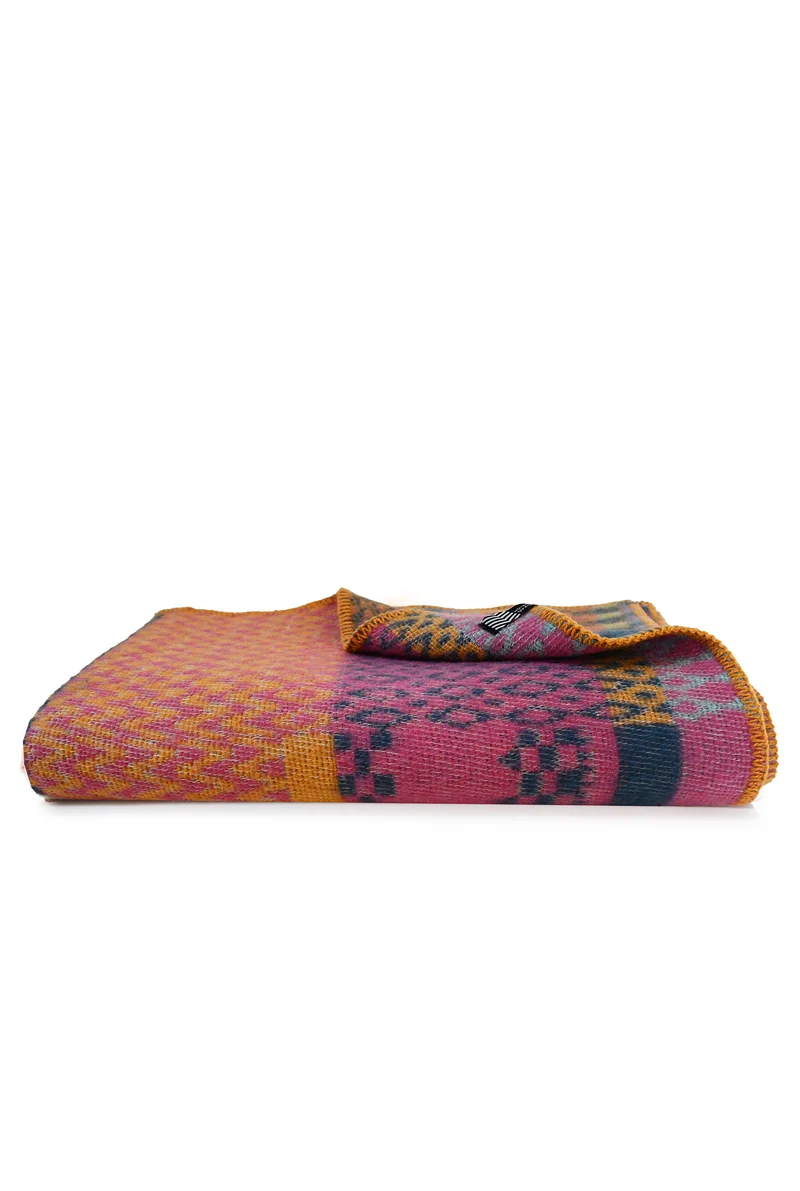 Wool Blanket "Patchwork" by Michele Rondelli