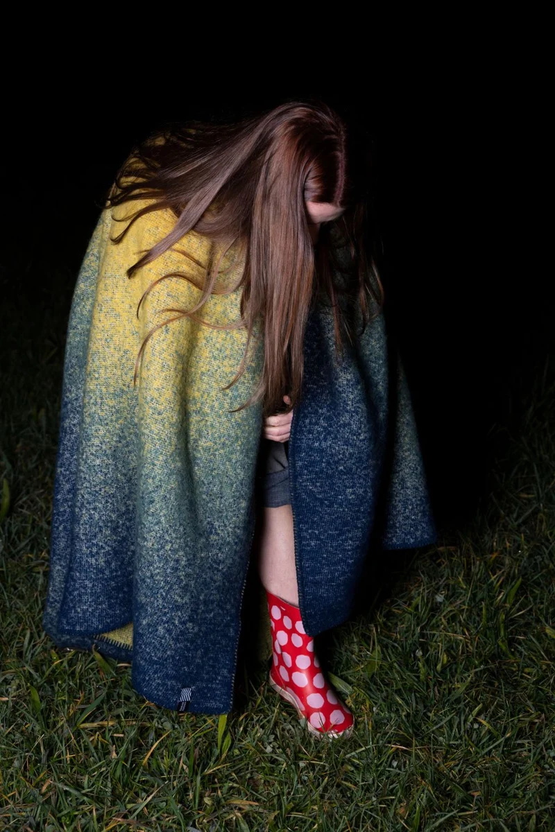 Wool Blanket "Aura" by Michele Rondelli