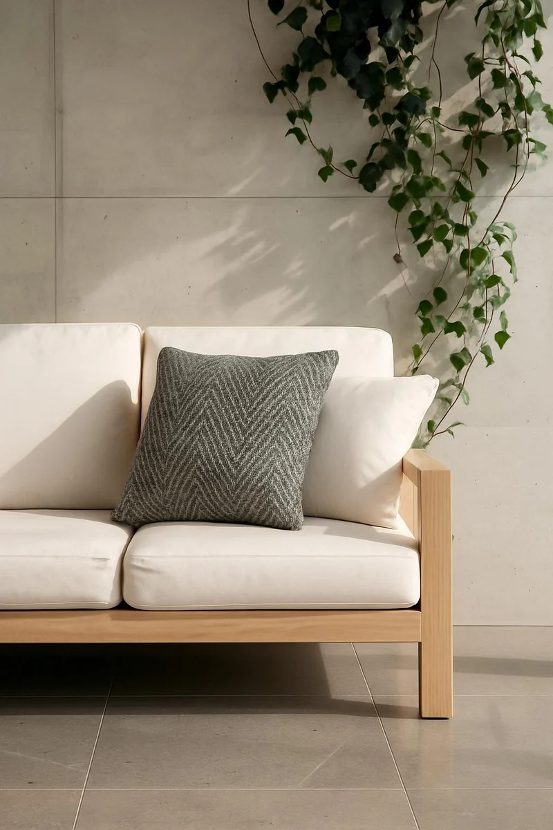 Outdoor / Indoor Cushion "Maffeo" - Charcoal