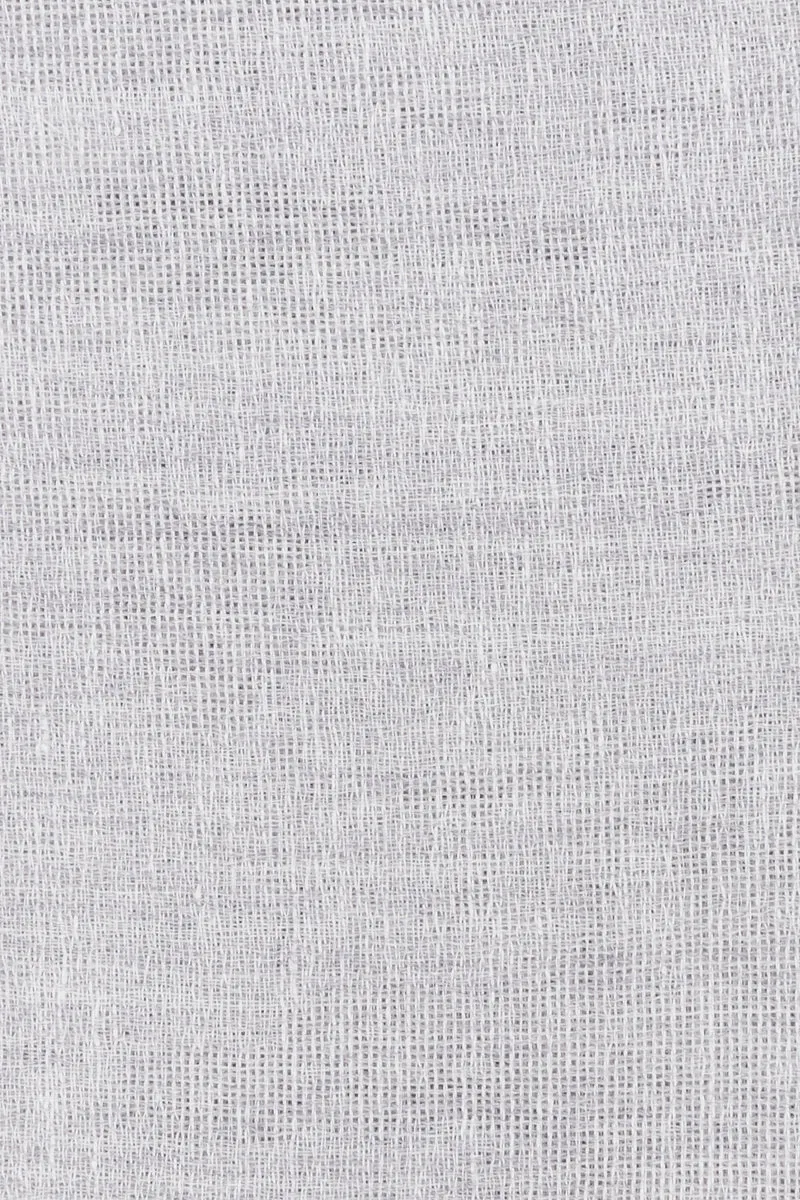 Wool & Linen Curtains "Lana Calma" in Light Grey Color