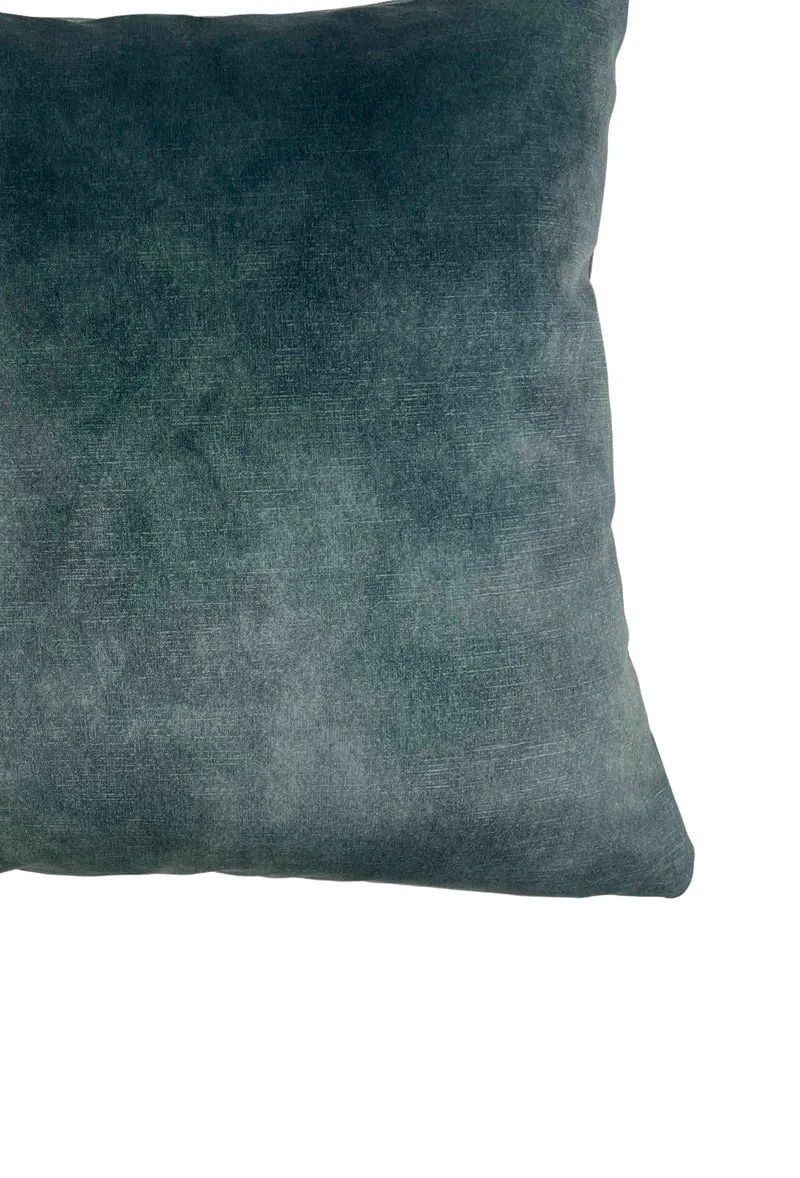Velvet Cushions "Casino" - Petrol