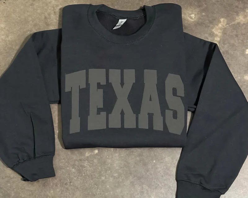 TEXAS Puff Sweatshirt (Black)