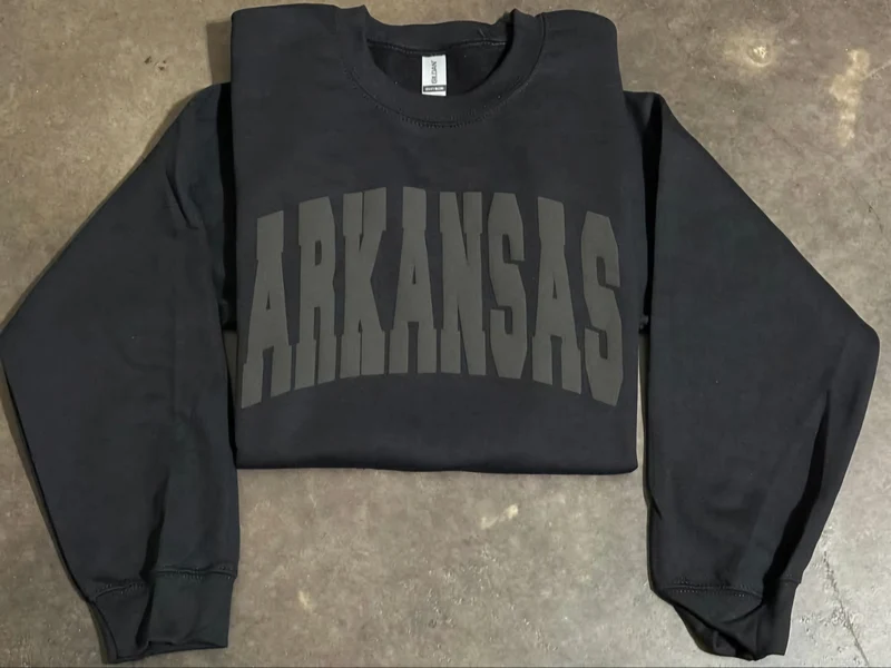 ARKANSAS Puff Sweatshirt (Black)