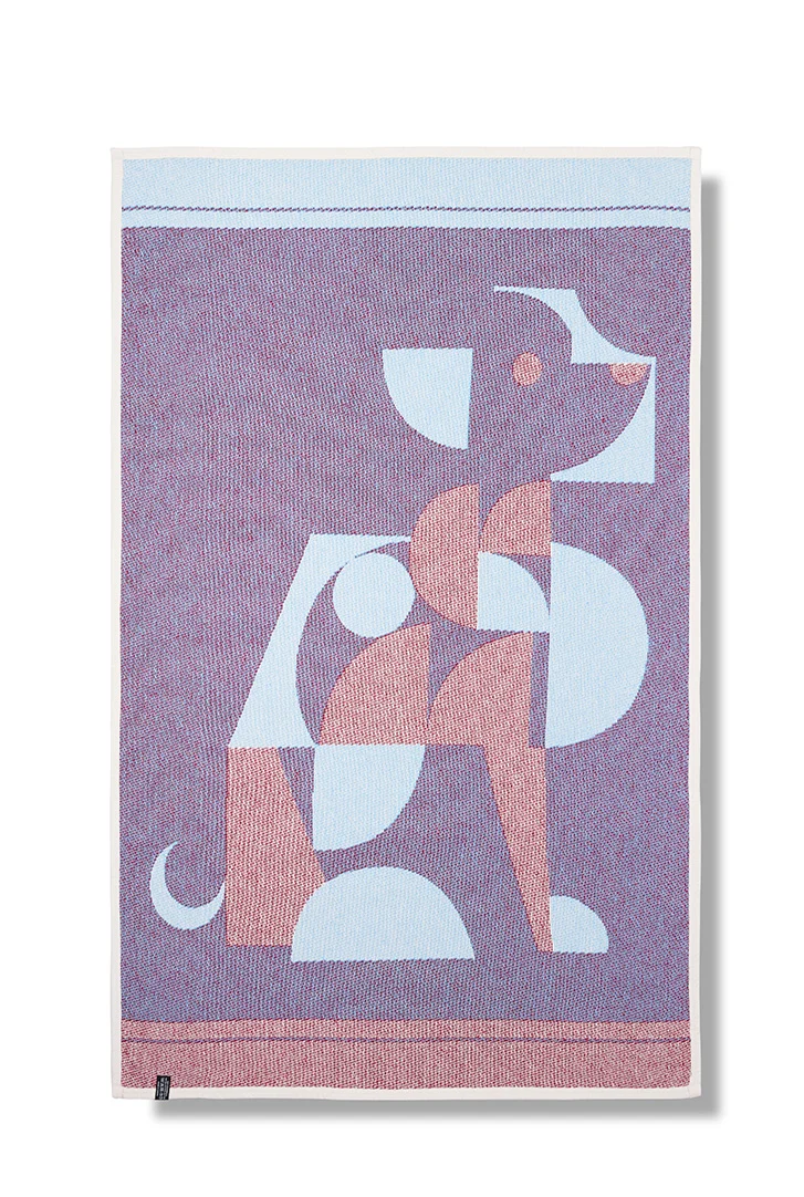 Cotton Beach Towel & Mini Blanket “Pooch” by Noru Seohyun Salur
