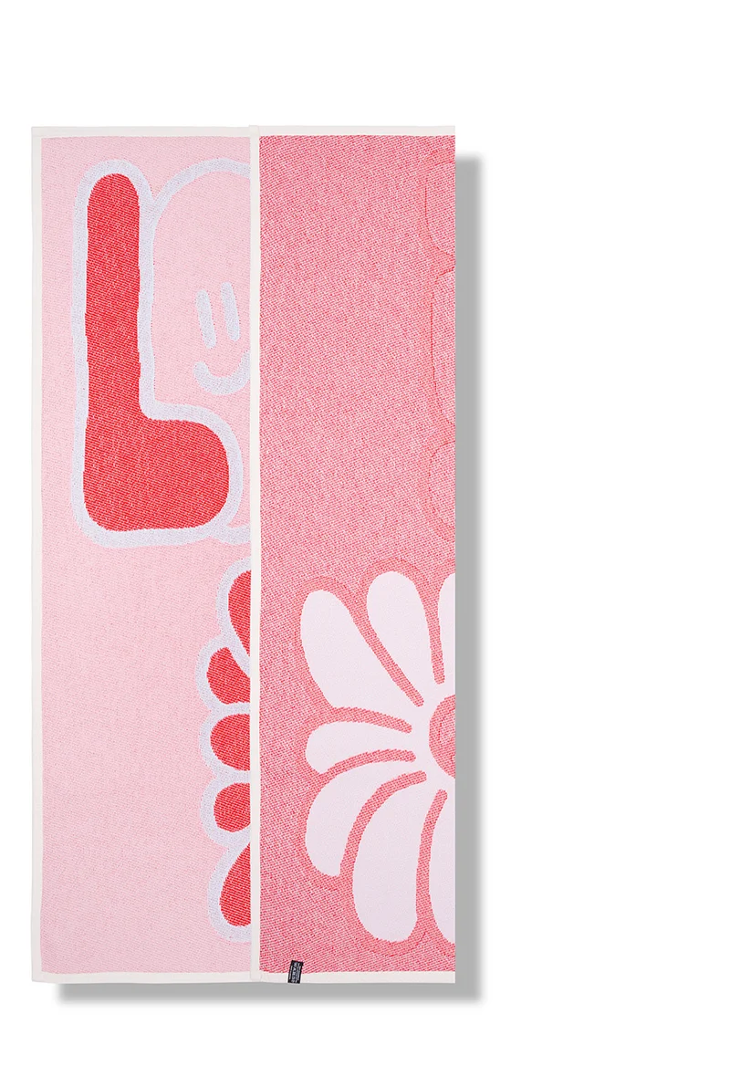 Cotton Beach Towel & Mini Blanket “Love” by Jody Barton