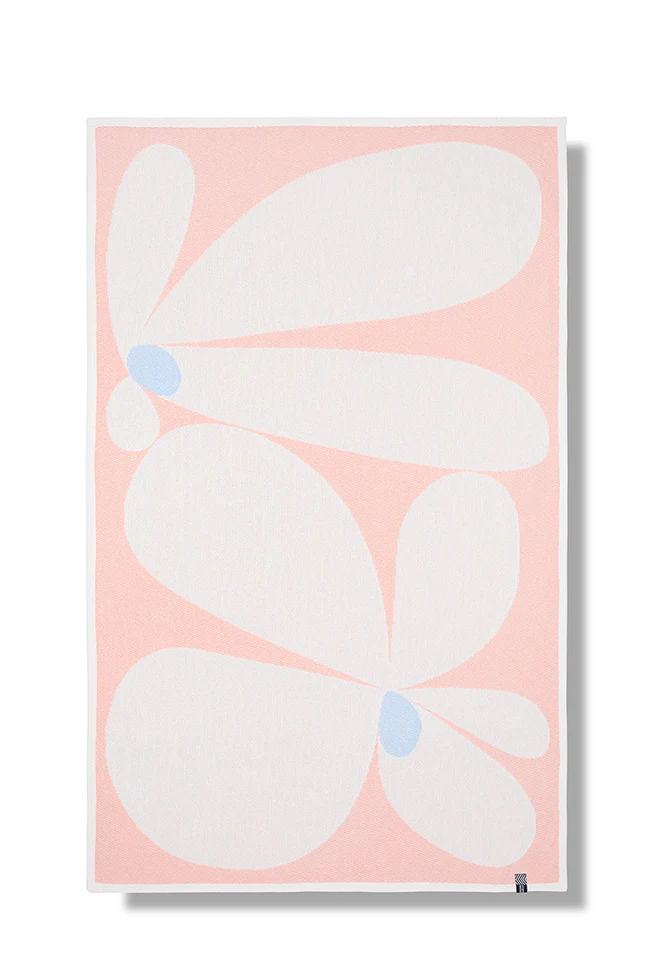 Cotton Beach Towel & Mini Blanket “Inky Pinky” by Thomas Heinz
