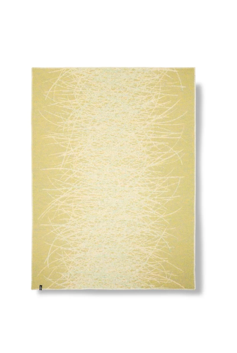 Wool Blanket "Festive Tangle Natural" by Tom Koken