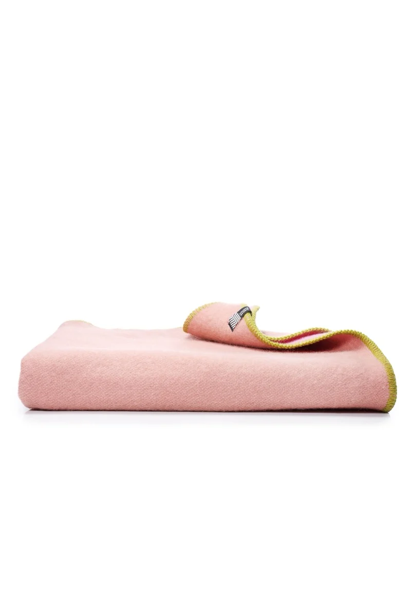 Wool Blanket "Behind Every Colour Is Another One Pink" by Michele Rondelli
