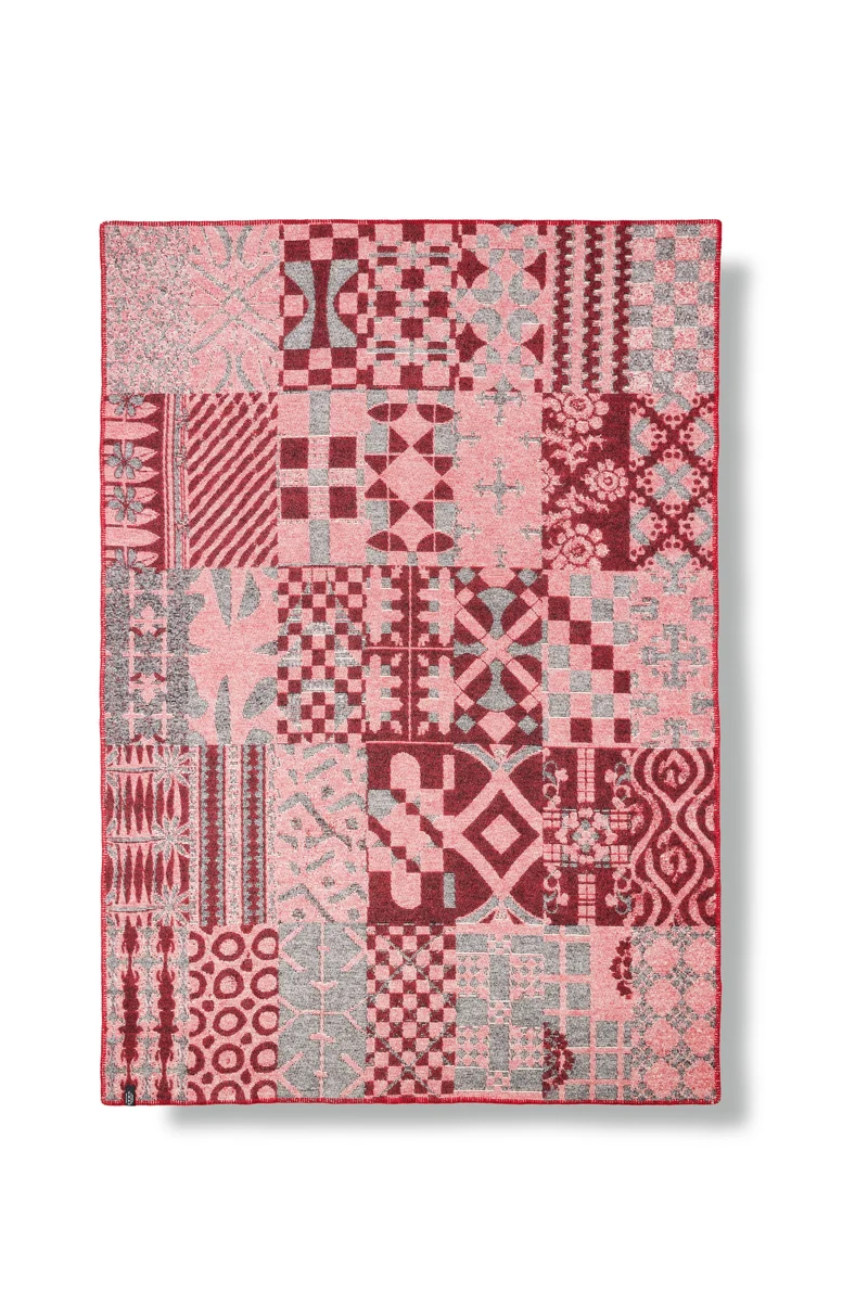 Wool Blanket "Patchwork Drama" by Manutcher Milani