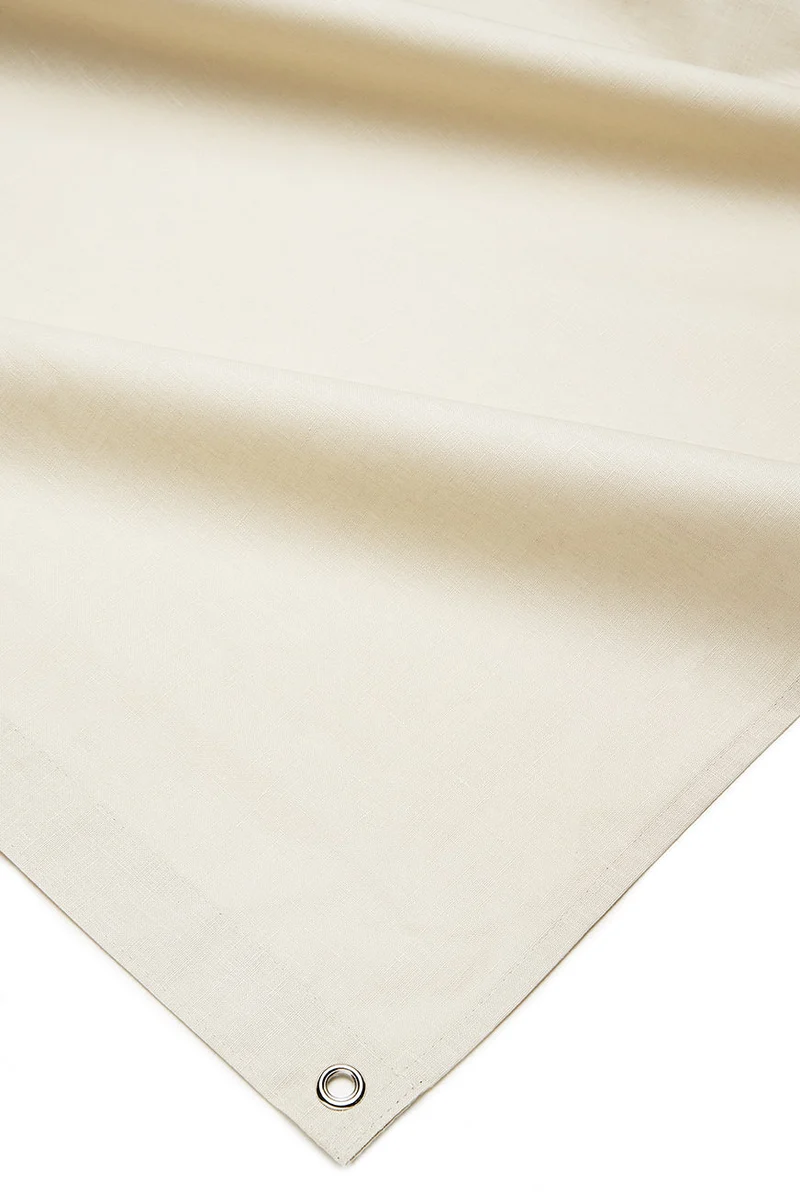 Linen Shower Curtain in Natural Flax in 4 Sizes
