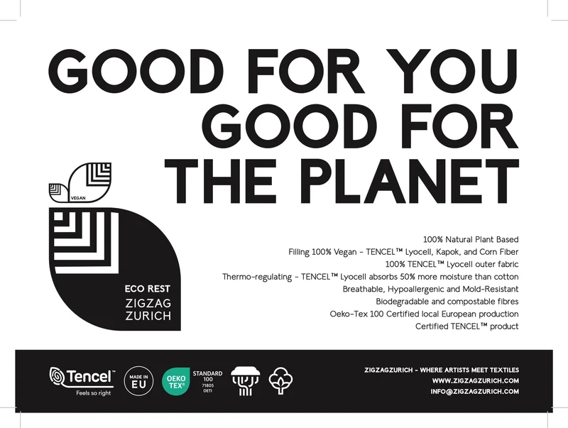 Eco Rest Duvet by Kapok and Lyocell 100% Plant Based