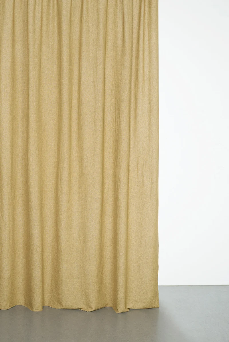 Recycled Wool Curtains Mid-Weight in Hazel Colour
