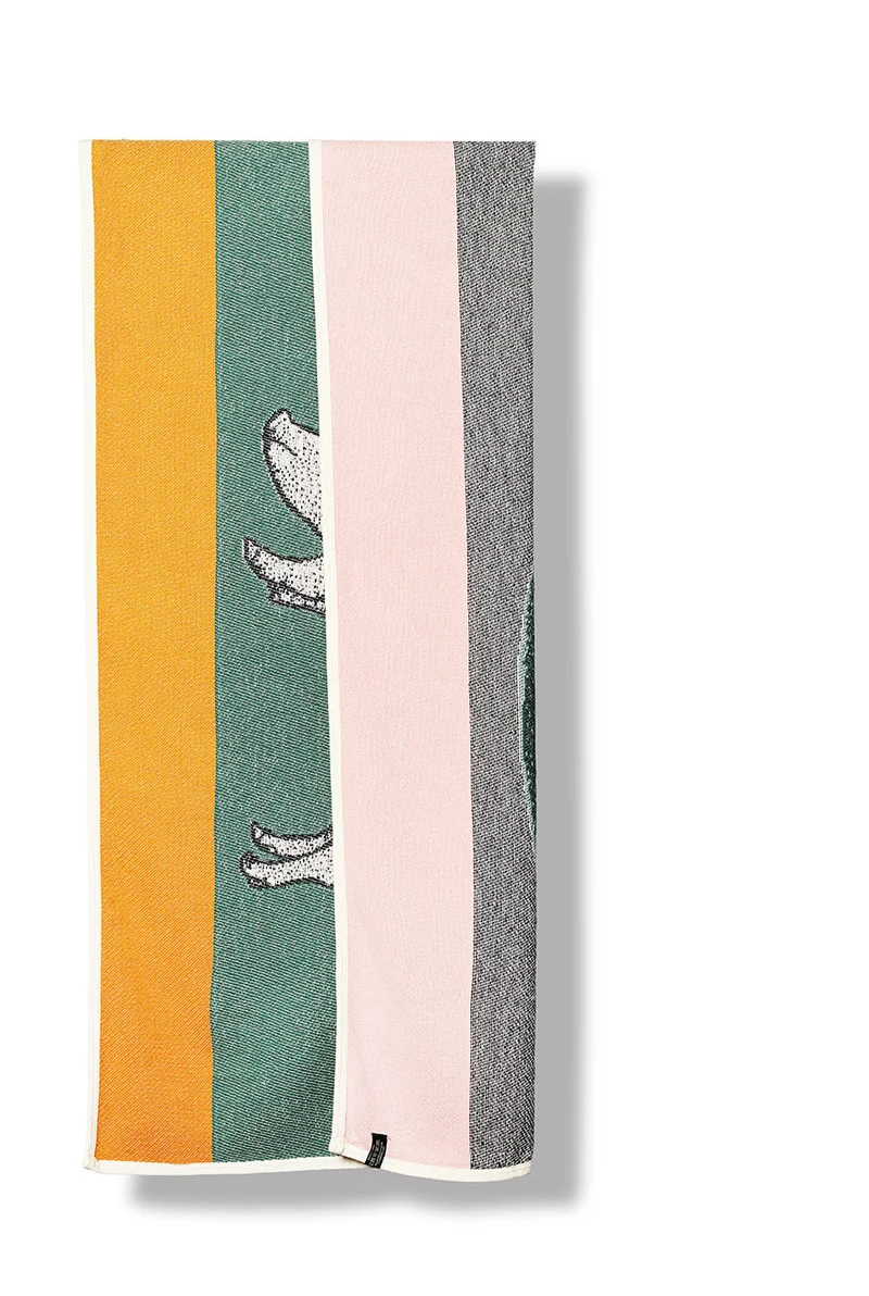Cotton Beach Towel or Mini Blanket "Bad Susie" by Michele Rondelli