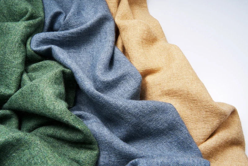 Recycled Wool Curtains Mid-Weight in Anthracite Colour