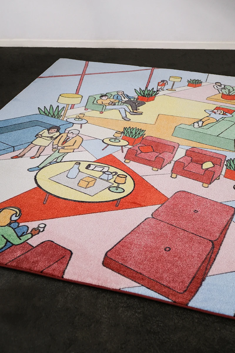 "Lobby" Recycled Artist Rug by Klaus Kremmerz