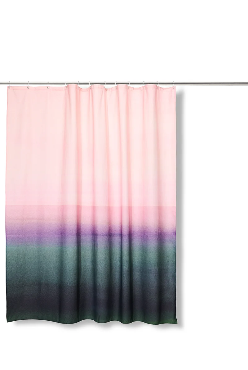 Artist Cotton Shower Curtain "Sunset Sky" by Karina Eibatova