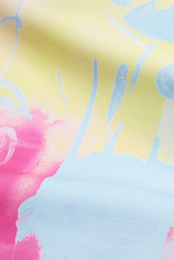 Artist Cotton Shower Curtain "Vibes" by Yvonne Robert