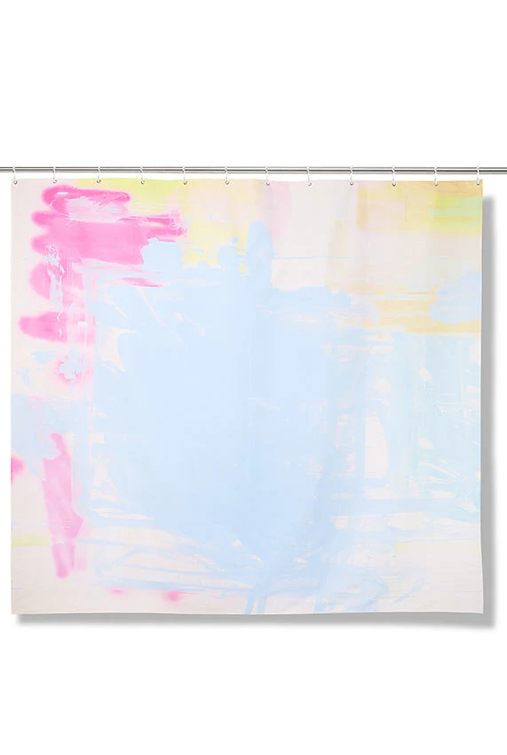Artist Cotton Shower Curtain "Vibes" by Yvonne Robert