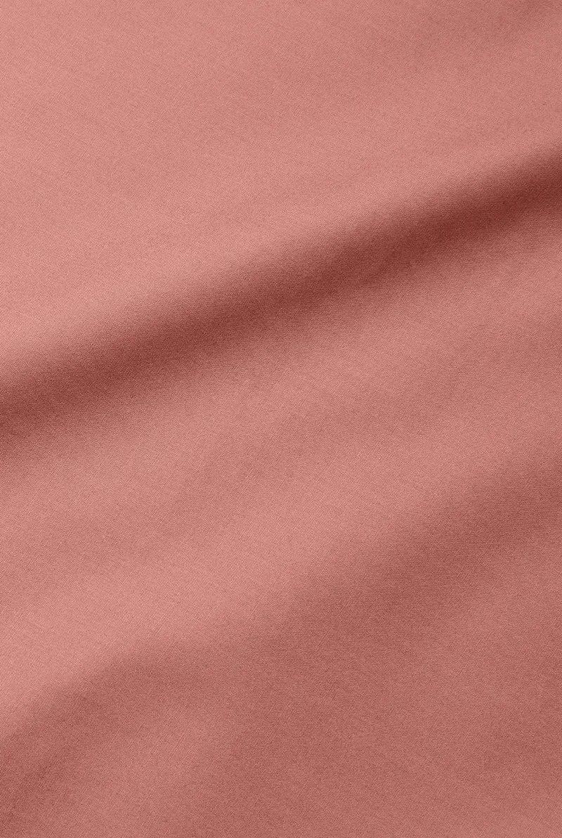 Pima Cotton Percale Bedding in Red Earth Color