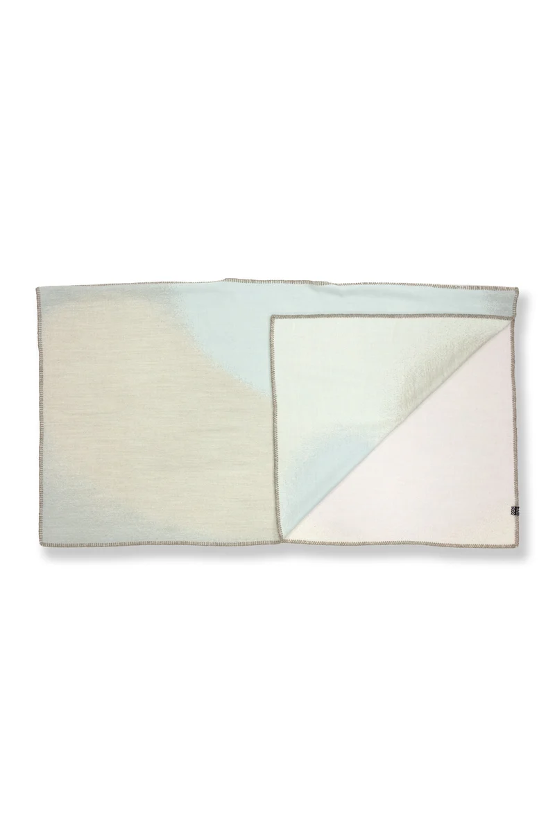 Merino Wool Poncho "Soft Spheres Light" by Charlotte Gentsch