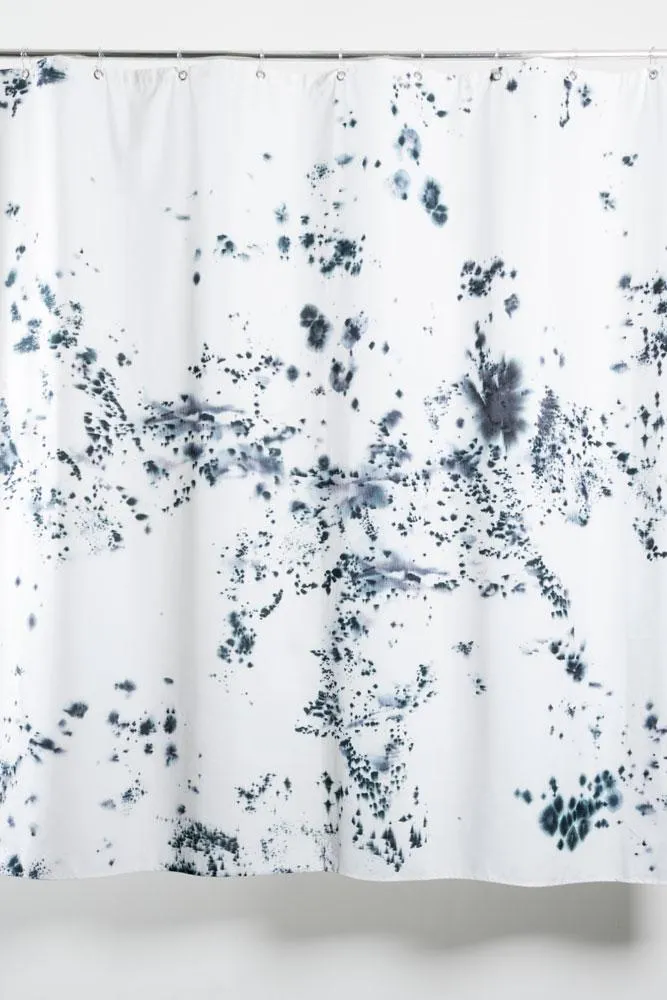 Artist Cotton Shower Curtain "Made By Rain" by Aliki Van Der Kruijs